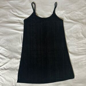 Colsie Black Ribbed Mini Dress